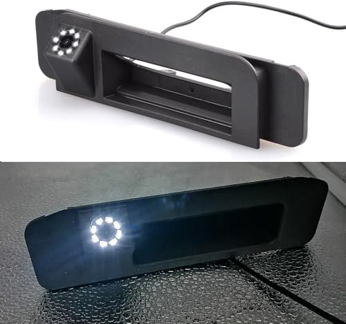 8 LEDs Nachtsicht Griffleiste Kamera Wasserdicht Kofferraum Rückfahrkamera für Mercedes-Benz CLA Coupe C117 W205 C300 C350e R172 SLK250 C300 W205 C117 W172 W222