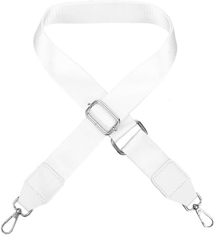 ChanraingYee Taschengurte zum Wechseln Breit, Tragegurt, Schultergurt für Taschen, Tragegurt Tasche, Gurt für Umhängetasche, Taschengurt Weiß, Nylon Straps, Taschenriemen zum wechseln (Weiß)