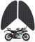2 pezzi motorcycle tank adhesive in non-slip rubber, Adesivo di protezione in gomma per serbatoio moto, Protezione universale per ginocchiere laterali per moto, Adesivo antiscivolo 3D per moto