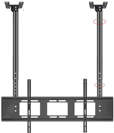 Soporte de pared ajustable para TV de techo, soporte de TV de doble inclinación, se adapta a pantallas LED grandes de 55 a 80 pulgadas, diseño resistente para una experiencia de visualización óptima