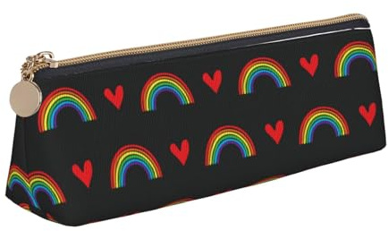 Stylisches Federmäppchen LGBTQ Pride Month Regenbogen Schwul Federmappe mit Reißverschluss Mäppchen für Student Schulsachen College-Studenten