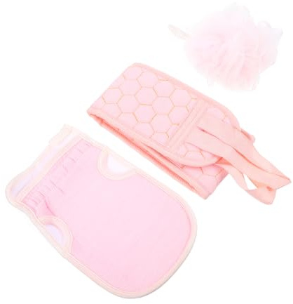 OSOLADY Badehandschuhe Rückenmassagetuch Duschhandschuhe und Badeball für Peeling und Reinigung Komfortabel und Langlebig für Unterwegs Dusche
