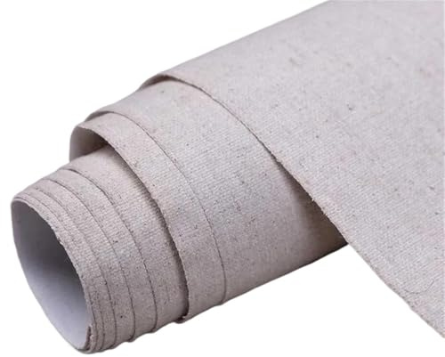 CGUOHU Leinwandrolle 48 cm große Leinwandrolle mit weißer Beschichtung und Grundierung for Ölgemälde, Leinwandrollen for Ölmalerei