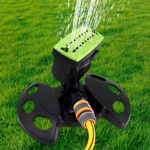 Hojalis Viereckregner, Rasensprenger Für Kleine Flächen Mit 16 Düsen, RasensprengerViereckregner, 35 M²RAsensprenger Kleine Fläche, RAsenbewässerungUnd Sprinkleranlage Für Garten Und Rasen