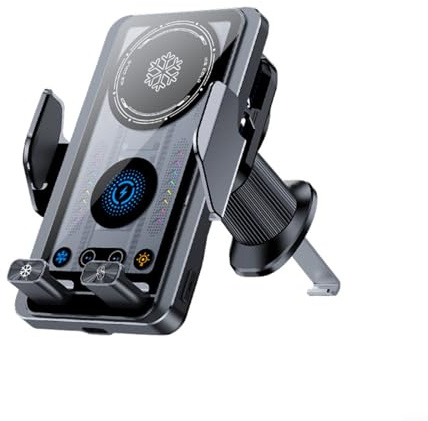 Kfz Handyhalterung Auto mit 15W Kabelloser Schnellladung, Magnetische Infrarot Sensor Halterung mit Kühlfunktion für Wärmeableitung, Kompatibel mit den Meisten Smartphones