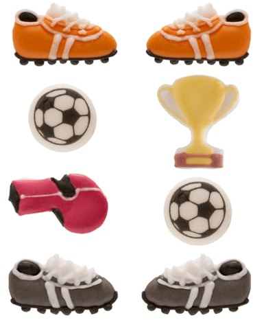 Edible FOOTBALL Cake Cupcake Sugar Decorations Edible decorations for Cakes, Cupcakes, Cookies & Sweets