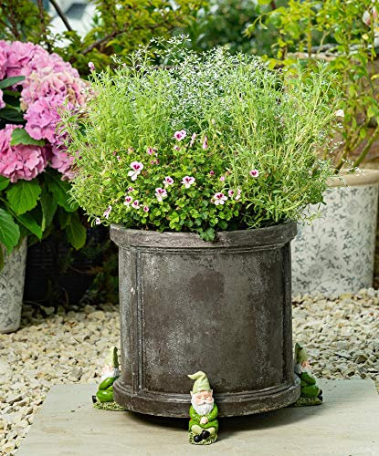 Potty Feet Sleeping Gnome Figures Plant Pot Feet - Planter Support - Handmade Decorative Ornaments - 3pcs