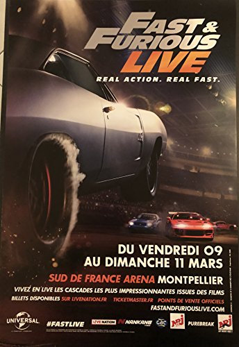 Fast & Furious Live Poster (40 x 60 cm)