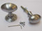 RIM KNOBS -OVAL old vintage retro style rim door knobs for rim locks satin chrome (Satin Chrome)