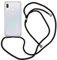 iMoshion kompatibel mit Samsung Galaxy A40 Handykette – Hülle mit Band zum Umhängen – Transparent Case Handyhülle mit Kette in Transparent – Kanten- und Eckenschutz aus Silikon
