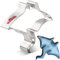 LILIAO Manta Ausstechform Edelstahl 11,4 x 11,4 cm
