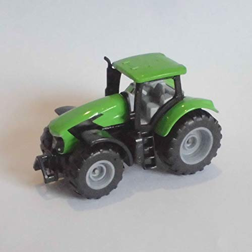 siku 1081, DEUTZ-FAHR TTV 7250 Agrotron Traktor, Grün/Schwarz, Abnehmbare Kabine, Reifen aus Gummi