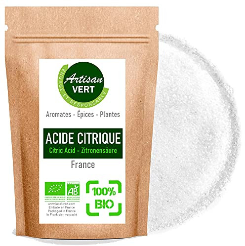 Acide Citrique Alimentaire (Régulateur d'Acidité) – 100% Pur, 100g – Idéal pour Pâtisserie, Boissons, Confiseries et Conservation des Aliments