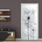 Türtapete Selbstklebend 80X200 Weißes Blumenmuster Türtapete Selbstklebend Türposter ,Fototapete Selbstklebend 3D Pvc Türaufkleber Diy Türbild,Türfolie Poster Tapete