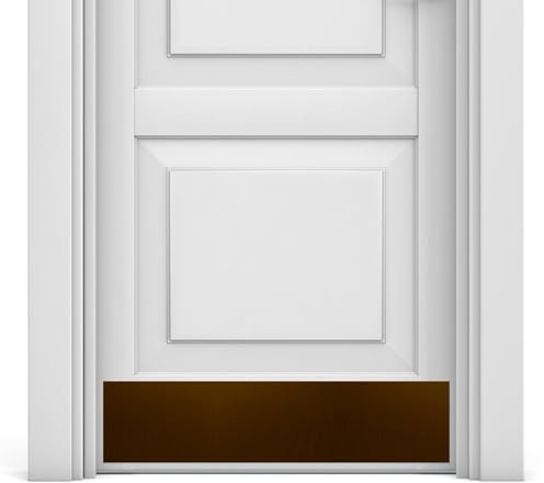 Door Kick Plate - Anodized Aluminum - Multiple Finishes & Sizes - Magnetic Mount for Steel Doors (8 x 34, Oil Rubbed Bronze)