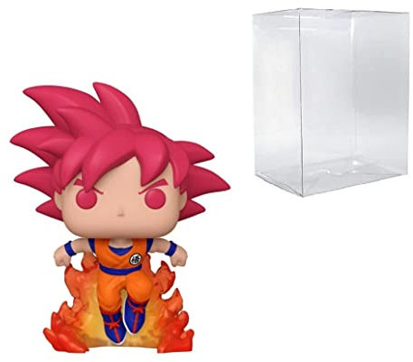 POP Dragon Ball Super Saiyan God Goku (2020 Summer Convention Exclusive) Bundled with Compatible Pop Box Protector Case