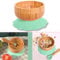 INTIRILIFE Juego de cuencos de bambú para bebés Cuenco de bambú con ventosa y cuchara en Verde - Para comer y alimentar a bebés y niños pequeños
