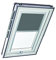 Original Roto Rollo Exclusiv ZRE für Roto Dachfenster - Führungsschiene Silber - Tageslichtrollo Baureihe Designo R6/R8, i8 und Classic 64/84 - Größe 134/098 | 13/09 - Stofffarbe Dunkelgrau