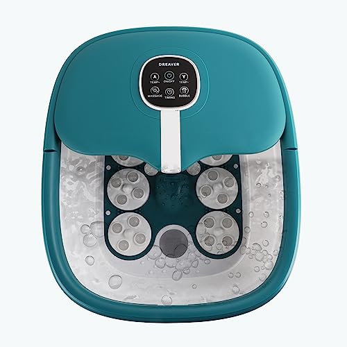Dreaver MZD-03 Fußbad - Automatische Massage - Faltbar - 12L - Heizung bis 48°C - Badesalz inklusive