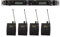 Sistema de Monitor de Oído Inalámbrico, 2 Canales 4 Bodypacks Panel de Pantalla LCD Banda UHF Toma de Auriculares Estéreo de 3,5 Mm, Sistema de Monitor de Auriculares Inalámbrico