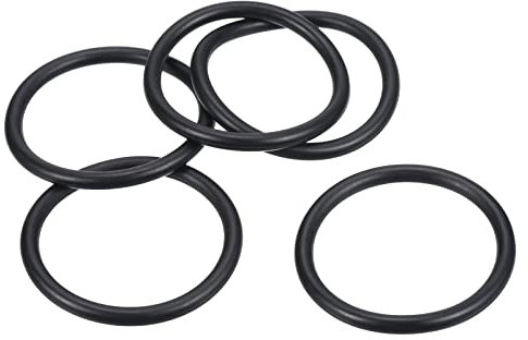 PATIKIL 20Stk Dichtungsringe O-Ringe Gummidichtung 60mm AD 50mm ID 5mm Dicke Nitrilgummi Unterlegscheibe Dichtungssatz Gummischeiben für Auto Klimaanlage Wasserhahn Rohr Schwarz