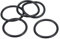 PATIKIL 20Stk Dichtungsringe O-Ringe Gummidichtung 60mm AD 50mm ID 5mm Dicke Nitrilgummi Unterlegscheibe Dichtungssatz Gummischeiben für Auto Klimaanlage Wasserhahn Rohr Schwarz