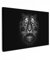 MuchoWow© Bilder Groß 120x80 cm XXL Wohnzimmer Deko Modern Wandbild Foto auf Leinwand Bild Schlafzimmer Room Decor Geschenke Tiger - Tiere - Schwarz und Weiß - Porträt - Wildtiere