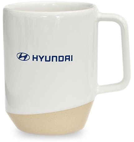 Hyundai HMD00576 Tasse 360ml Kaffeetasse Teetasse Porzellan, weiß