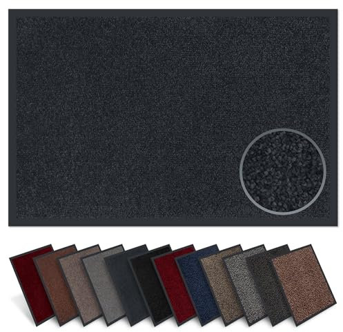 Carpet Diem Fußmatte innen, große Auswahl, Größe: 90x150 cm, Farbe: anthrazit - Halten Sie Ihr Zuhause sauber mit unserer Schmutzfangmatte