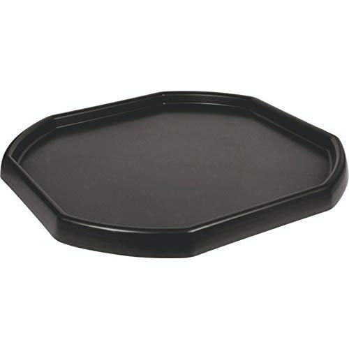 Black Small Mixing Tray Octagonal Plastic Truff Tray Sand Water Play Builder Equipment Pool Pit Coaster Cement Mortar Mixing Board Water/sand Game Beach Garden Messy Activity Tray, 70cm X 70cm