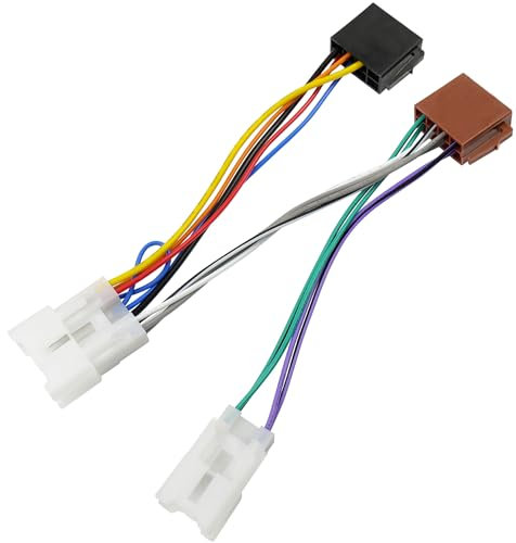 Jayubien ISO Kabelbaum kompatibel mit Toyota Subaru Lexus Scion Autoradio Stereo Kabelbaum Adapter Stecker Stecker