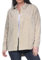 ONLY Damen Cord Hemd Shacket mit Knopfleiste und Brusttaschen, Farben:Beige, Größe:L