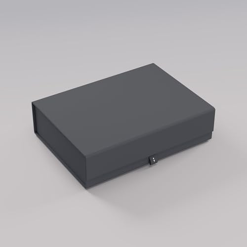 Semikolon 371372 Aufbewahrungsbox 4Rooms - Größe M, 23,5 x 32 x 8,5 cm - Geschenkbox - Design Lava Stone