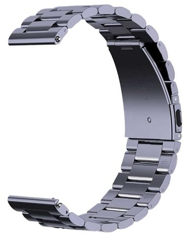 OcioDual Correa Reloj Correa Metálica Acero Inoxidable Color Gris Oscuro 22mm Correa Reloj Inteligente Reloj Hombre Smartwatch Mujer Pulsera Hombre Reloj Mujer Pulseras Universales