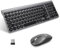 YXLILI Wireless Keyboard and Mouse Combo Quiet Keyboard and Mouse Set Ergonomic Cordless Keyboard and Optical Wireless Mice with Numeric Keypad for Windows Desktop PC Mac