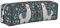 CHANGLEI Federmäppchen mit niedlichem Lama-Blumenmuster, bedrucktes leichtes und kompaktes Federmäppchen, Schreibwaren-Organizer-Box, weiß, Einheitsgröße, Taschen-Organizer
