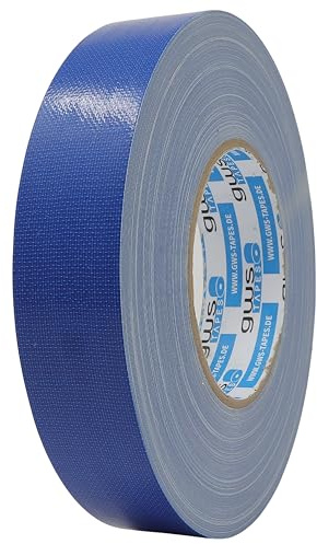 gws Premium Gewebeband, Panzertape mit exzellenter Klebkraft, UV-beständig, wasserfestes Packatape, 80 Mesh-Gewebe, Gewebeklebeband zur vielseitigen Anwendung (1, blau, 50 m x 38 mm)