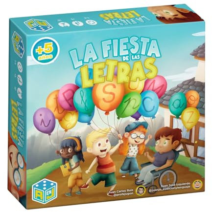 LA Fiesta DE Las Letras. Juego + 5 años para Trabajar lecto-Escritura. Aula en Juego