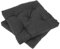 Viste tu hogar Pack 2 Stuhlkissen, 45x45x5 cm, Dreidimensionaler Effekt, Füllung aus 100% Polyester, Ideal für Esszimmer, Terrasse, Wohnzimmer, Farbe Schwarz