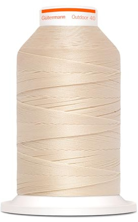 Gütermann Outdoor 40 - Nähfaden für Outdoor-Textilien. UV-beständiges Nähgarn 798300 (Creme-1030). Länge 400m. Polyester