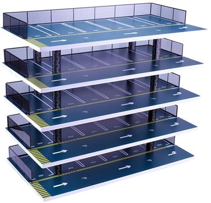 1/32 Modellauto Vitrine für Parkplatz Stilvolle Aufbewahrungslösung, 5 Schichten