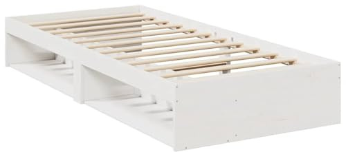 vidaXL Tagesbett ohne Matratze Weiß 80x200 cm Massivholz Kiefer