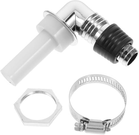 Hoement Washing Machine Dishwasher Drain Waste Hose This Washing Machine Hose 90 Degree Right Angle Elbow Connector Clamp for Kitchen Basin Sewer