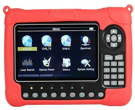 Récepteur satellite WS6980 DVB-S2 DVB-T2/C Satellite Sat Finder mètre 7 pouces Signal Satellite analyseur de spectre pour antennes de systèmes de réception à distance