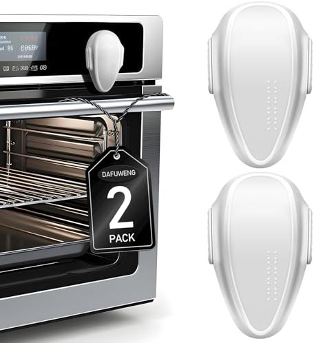 VIDSTW 2 Pièces ABS Protection Four Verrouillage Bébé du Four Auto-Adhésif Sécurité Enfant Verrouillage Rotatif à 180° pour Four, Micro-Ondes, Lave-Linge, Sèche-Linge (Blanc)