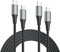 HOTNOW USB C a Micro USB OTG Cable 100cm 2 piezas, 1m USB Tipo C a Micro USB Cable de carga Soporte de carga y transferencia de datos