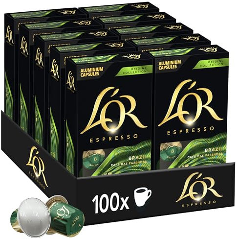 L'OR Espresso Brésil 10 caps x10 (100 caps)