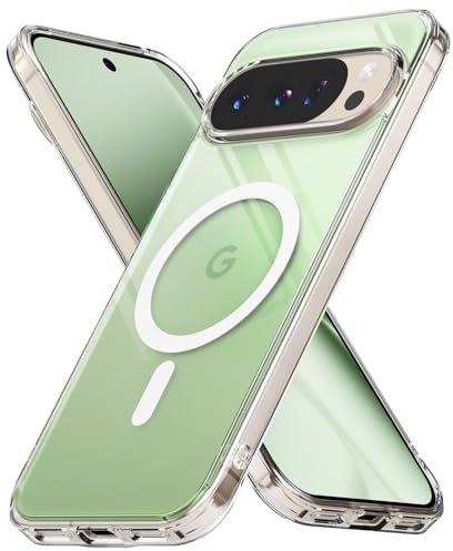 Ringke für Google Pixel 10 Pro XL Hülle, Fusion Magnetic - Clear | [Kompatibel mit PixelSnap/MagSafe] Transparente, Kratzfeste PC-Rückseite, Stoßfester TPU-Stoßfänger mit Präzise Ausschnitte
