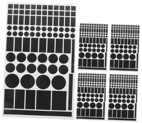 KONTONTY 5 fogli Adesivi Oscuranti per LED Elettronici Pellicole Nere Antiriflesso per Tv e Condizionatori Copertura Indicatori Luminosi Adesivi Resistenti e Facili Rimuovere