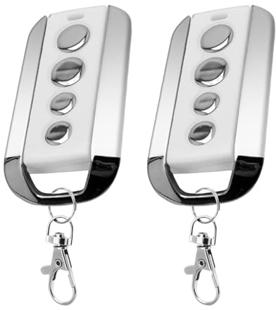 Pack de 2 Télécommandes Portail Et Porte Compatible avec Avidsen 104257, Télécommande Portail et Porte de Garage 654100/654250/614701, 433 MHz